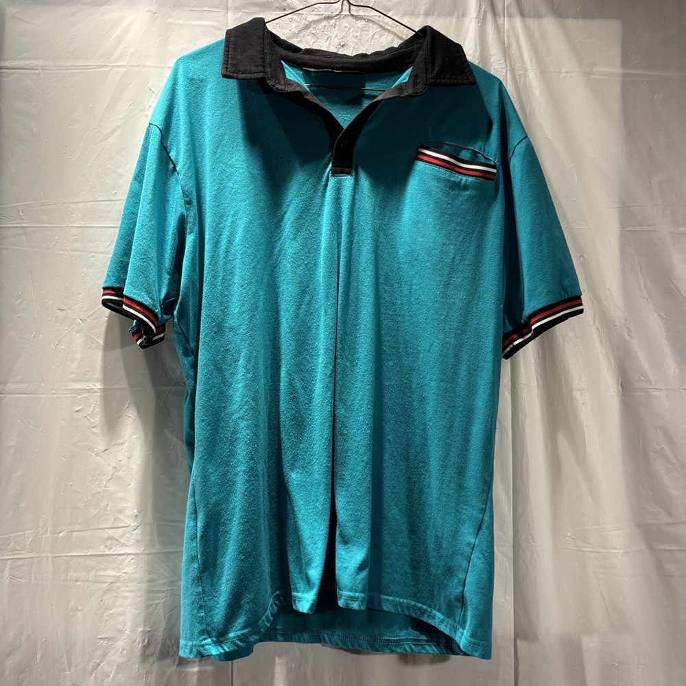 COOFANDY Men's Green Polo Shirt Short Sleeve L